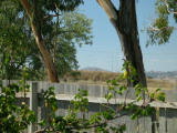 More of the back yard. In the back yard is the current Gungahlin Drive interchange with Bruce Highway. Focus is on the interchange. Zoom lens used.