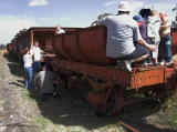 A view along the Royalla siding. The track finishes just beyond the right of the photograph.