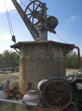 Detail on the crane, plus other items nearby.